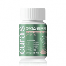 [큐라에스] 혈당비타(60정/1개월) 식후혈당 도움 바나바잎 비타민B